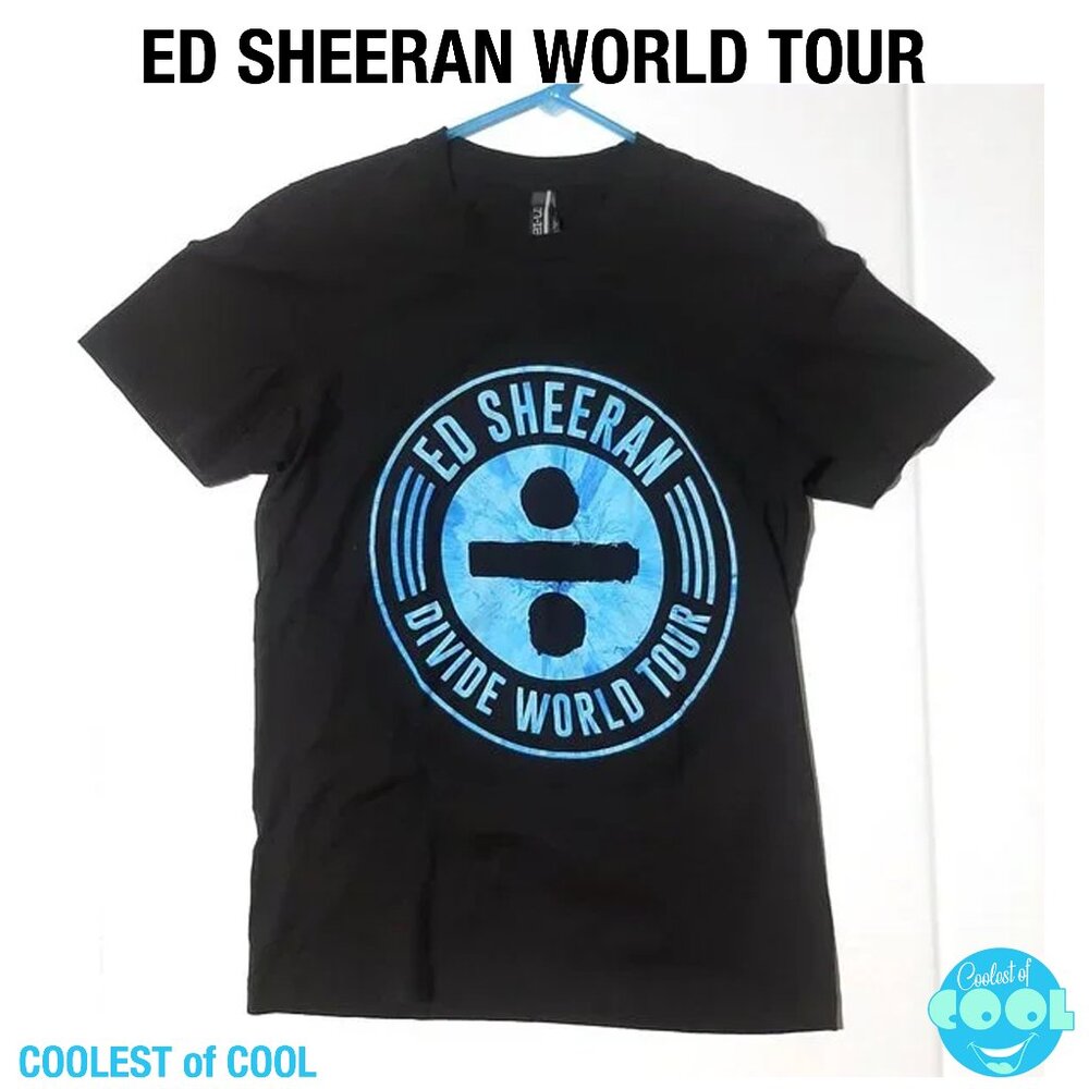 Ed Sheeran Divide World Tour Concert dates shirt unisex womens size small black
